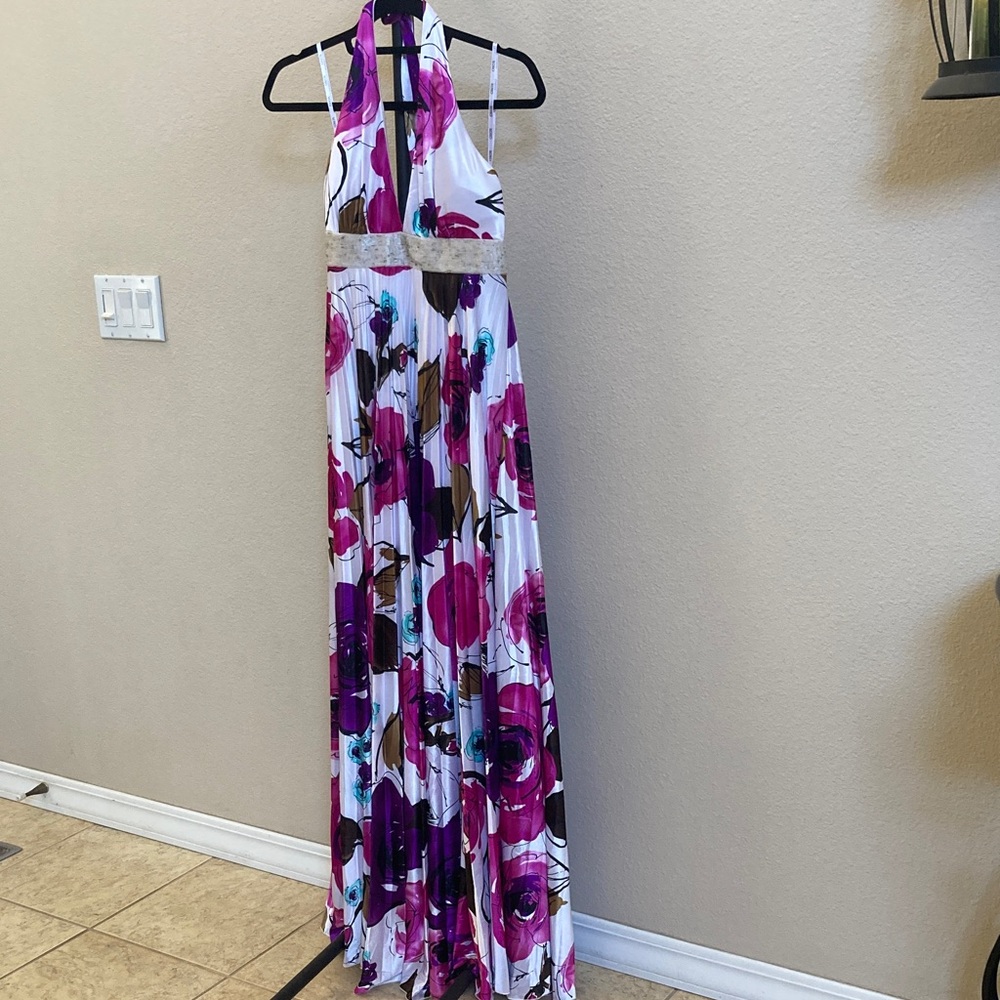 XOXO Pink, Purple and Brown Floral Dress